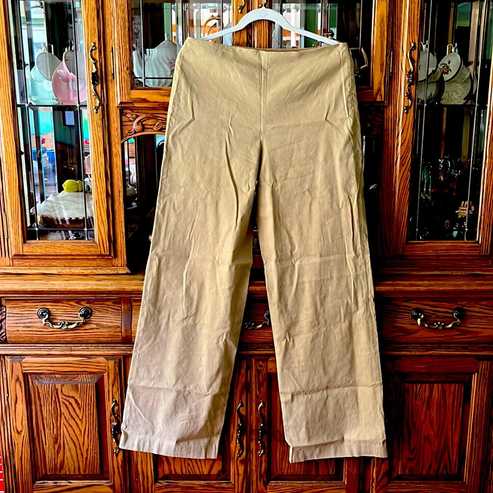 Linen wide leg pants